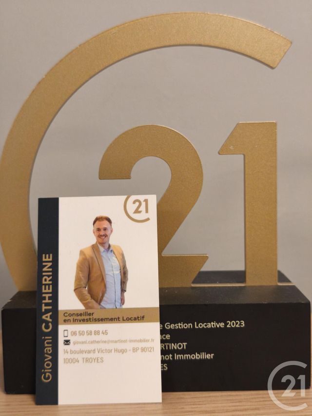 Appartement à louer - 2 pièces - 48.16 m2 - TROYES - 10 - CHAMPAGNE-ARDENNE - Century 21 Martinot Immobilier