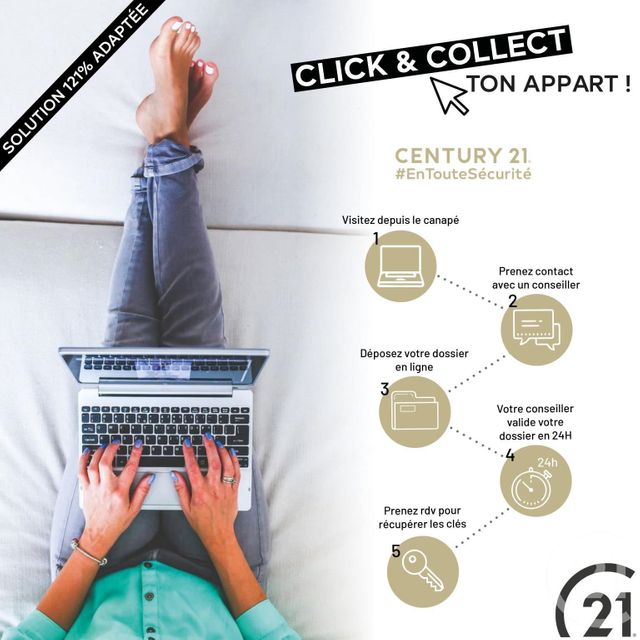 Appartement F2 à louer - 2 pièces - 43.9 m2 - TROYES - 10 - CHAMPAGNE-ARDENNE - Century 21 Martinot Immobilier