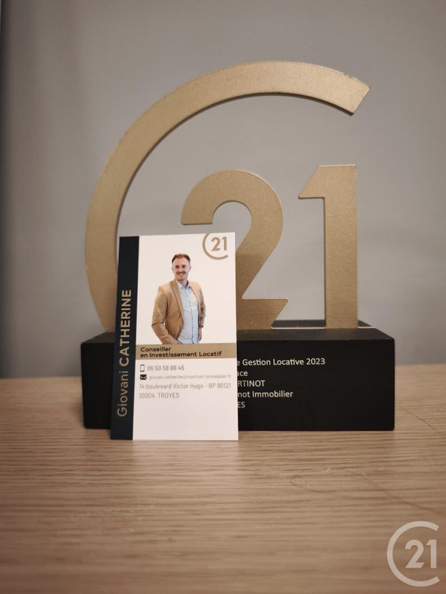 Appartement T1 à louer - 1 pièce - 17.22 m2 - TROYES - 10 - CHAMPAGNE-ARDENNE - Century 21 Martinot Immobilier