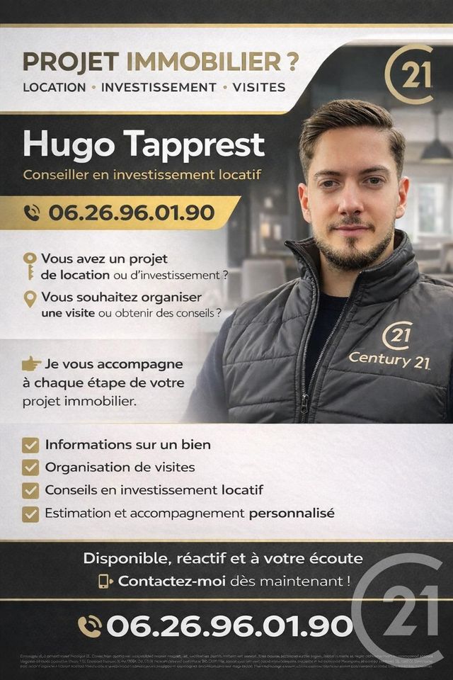 Appartement T2 à louer - 2 pièces - 46.84 m2 - TROYES - 10 - CHAMPAGNE-ARDENNE - Century 21 Martinot Immobilier