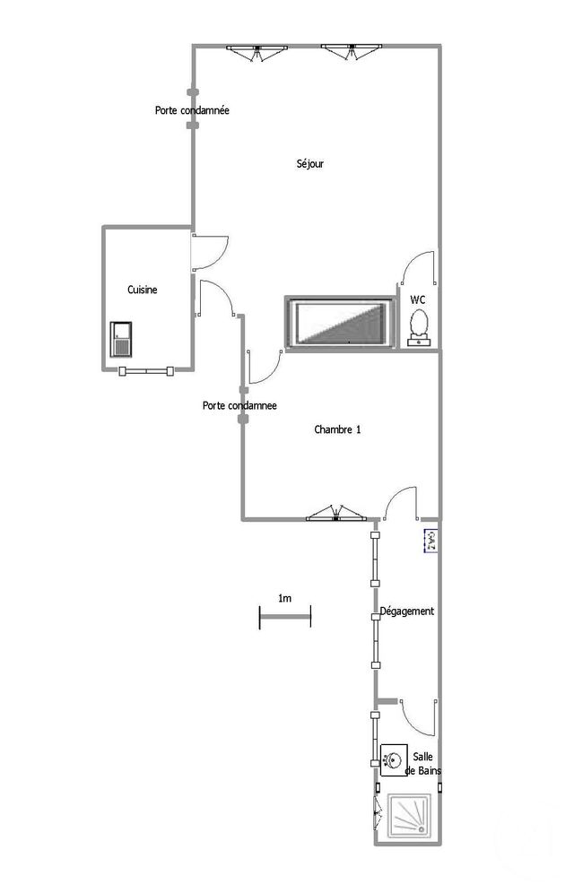 Appartement F2 à louer - 2 pièces - 50.35 m2 - TROYES - 10 - CHAMPAGNE-ARDENNE - Century 21 Martinot Immobilier