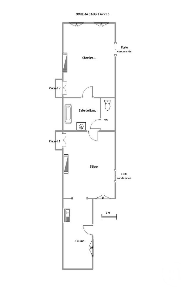 Appartement F2 à louer - 2 pièces - 50.85 m2 - TROYES - 10 - CHAMPAGNE-ARDENNE - Century 21 Martinot Immobilier
